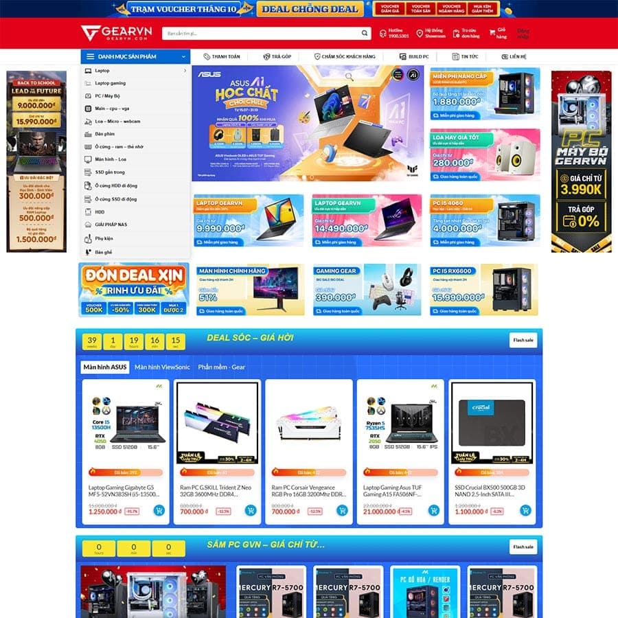 Mẫu website Máy tính & Công nghệ — nguồn ThemeWP